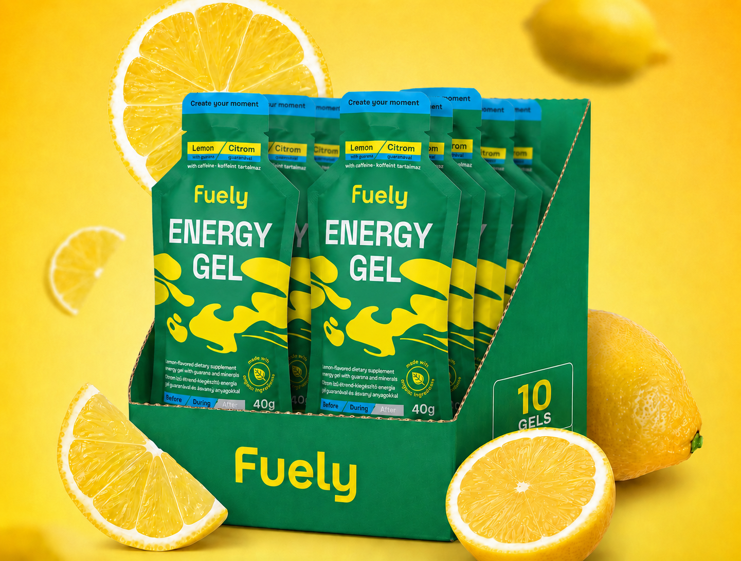 Energy Gel Lemon + Guarana 10x Pack